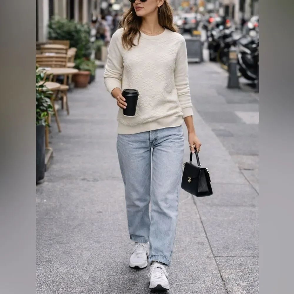 Lela Rose Textured Cashmere Sweater